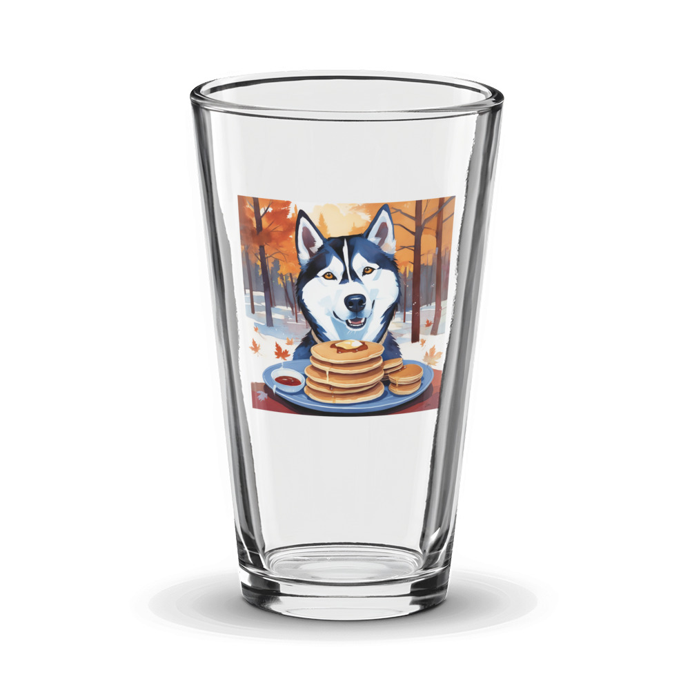 PugMug Custom Siberian Husky Glass Tumbler
