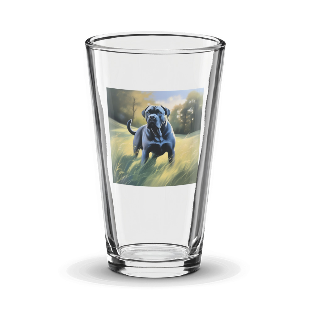 PugMug Custom Cane Corso Glass Tumbler