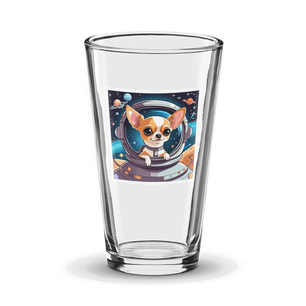 PugMug Custom Chihuahua Glass Tumbler