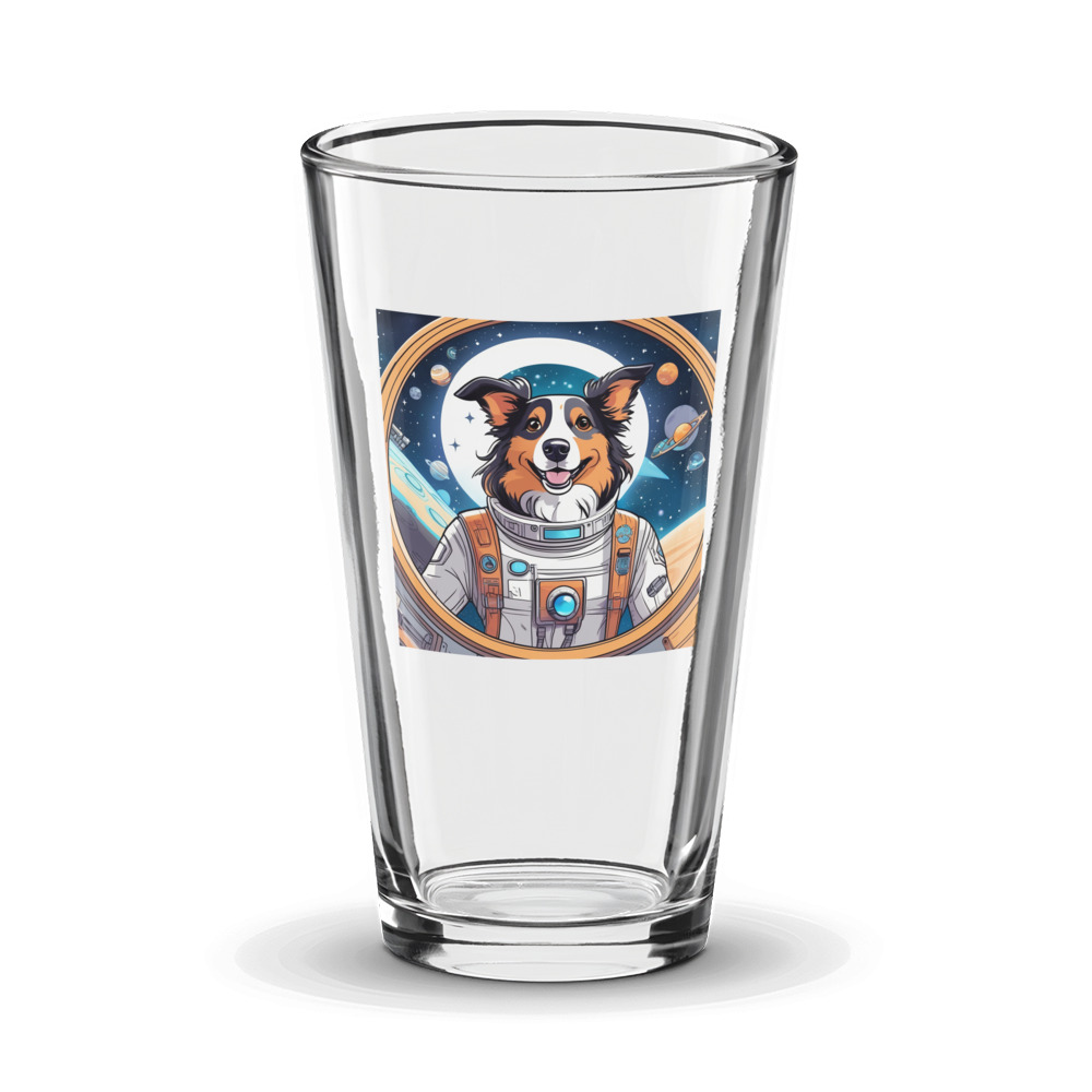 PugMug Custom Collie Glass Tumbler