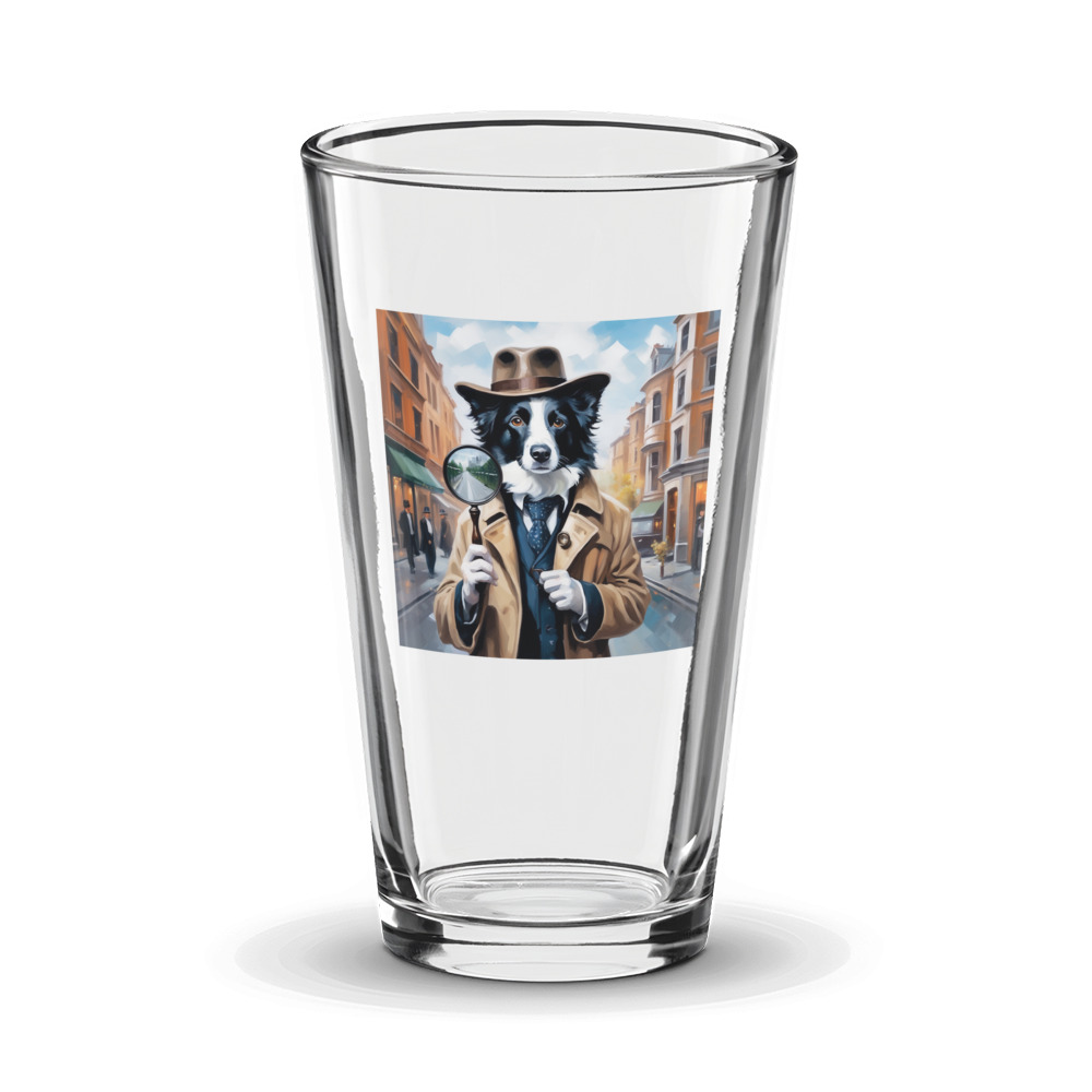 PugMug Custom Border Collie Glass Tumbler