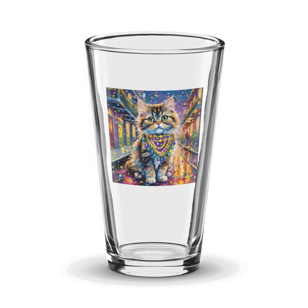 PugMug Custom Tabby Persian Cat Glass Tumbler
