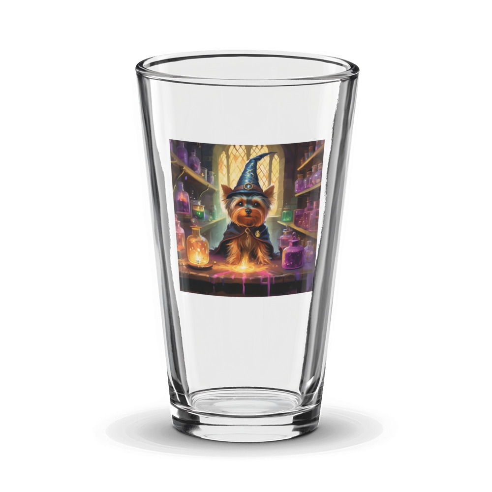 PugMug Custom Yorkshire Terrier Glass Tumbler