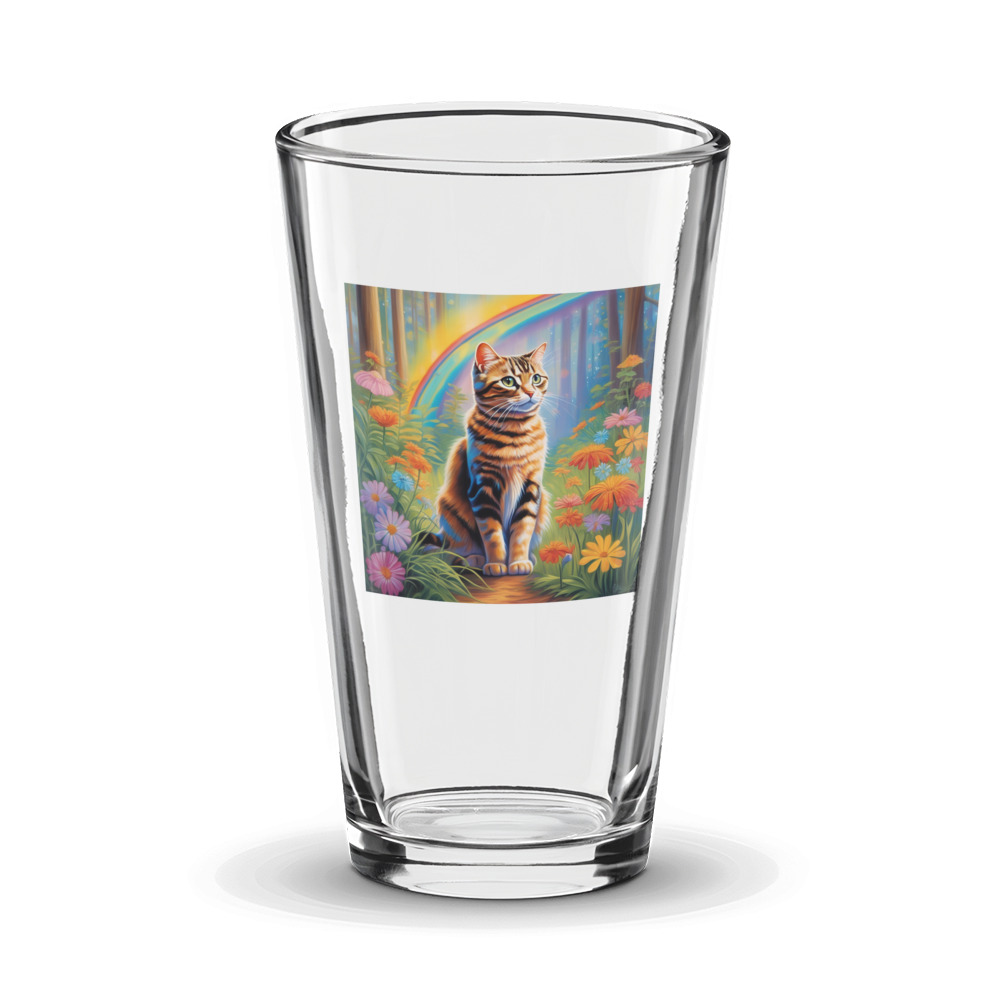 PugMug Custom Tabby Scottish Fold Cat Glass Tumbler