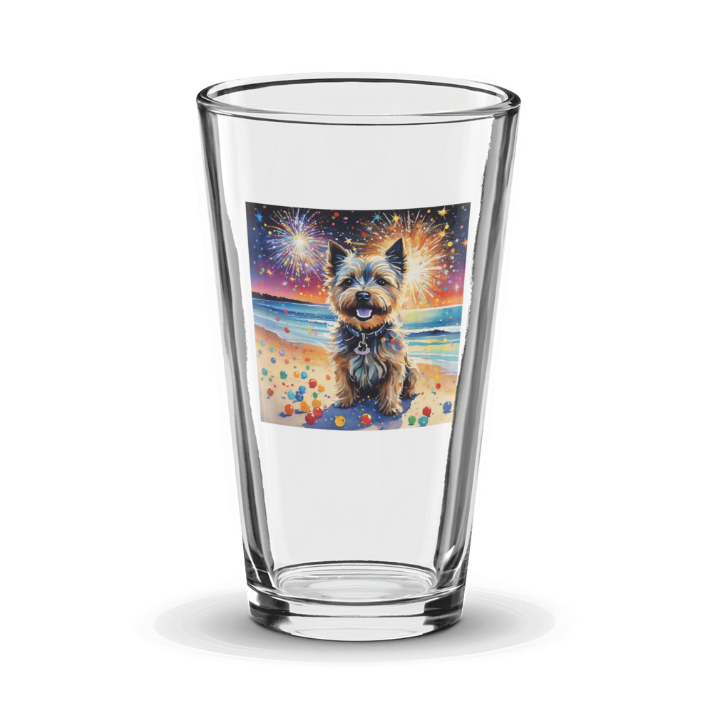 PugMug Custom Cairn Terrier Glass Tumbler