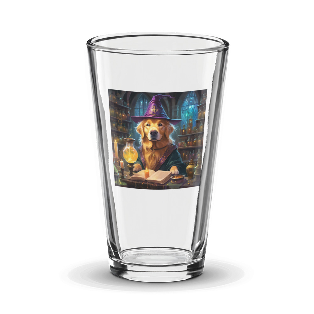 PugMug Custom Golden Retriever Glass Tumbler