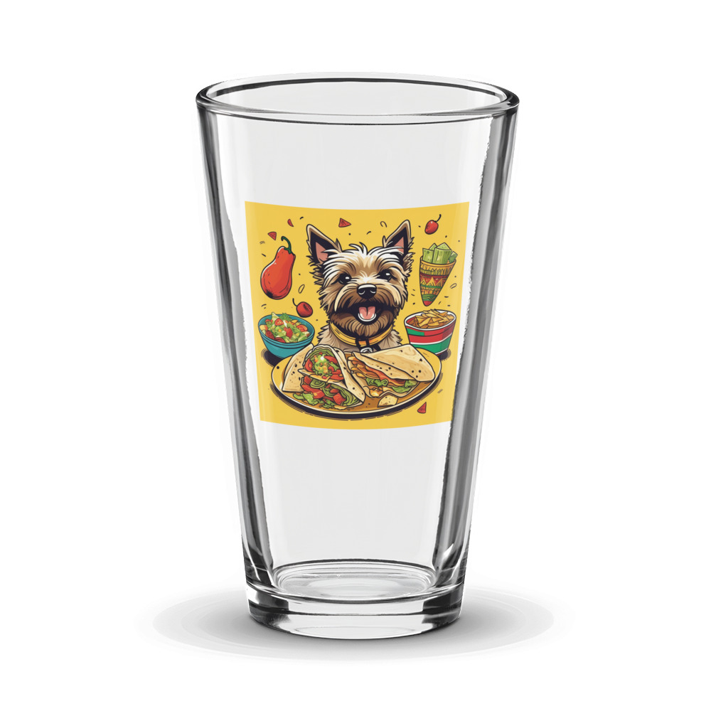 PugMug Custom Cairn Terrier Glass Tumbler