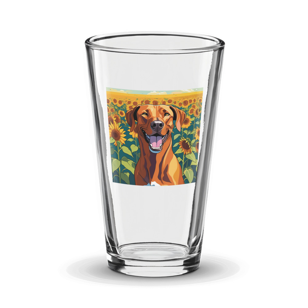 PugMug Custom Rhodesian Ridgeback Glass Tumbler