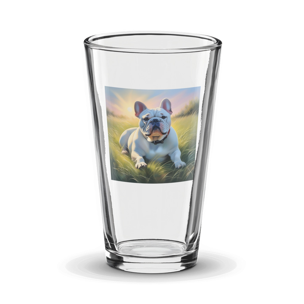 PugMug Custom Bulldog Glass Tumbler