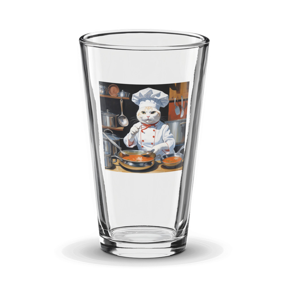 PugMug Custom White Companion Cat Glass Tumbler