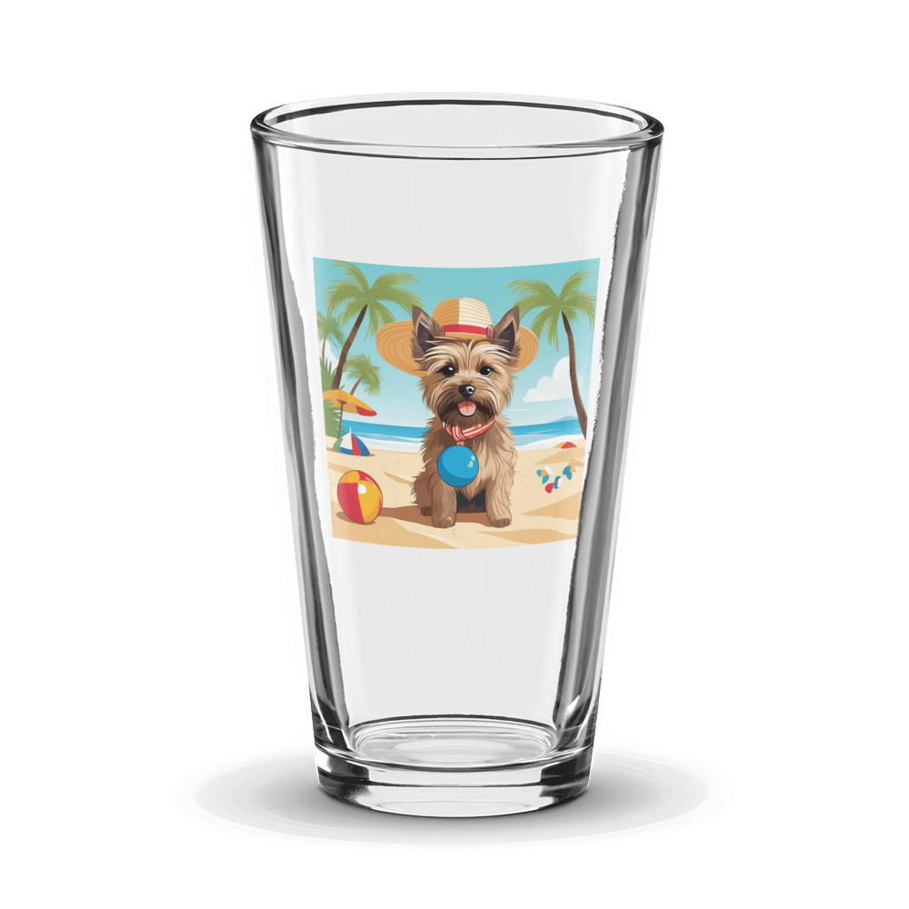 PugMug Custom Cairn Terrier Glass Tumbler