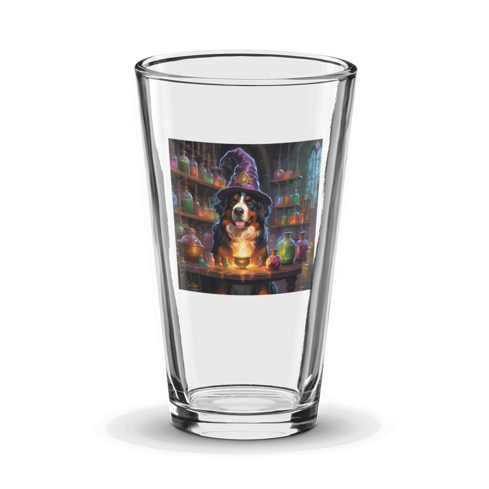 PugMug Custom Bernese Mountain Dog Glass Tumbler