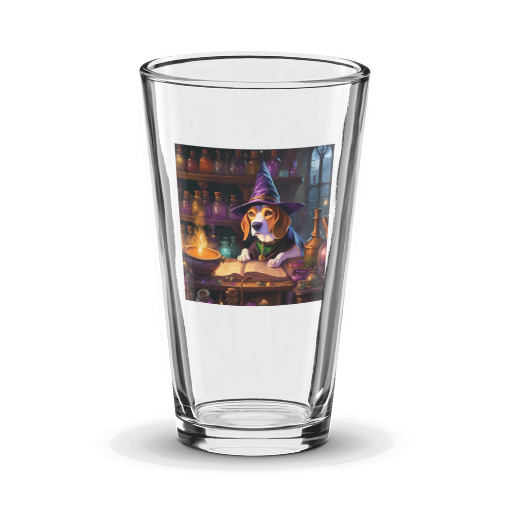 PugMug Custom Beagle Glass Tumbler