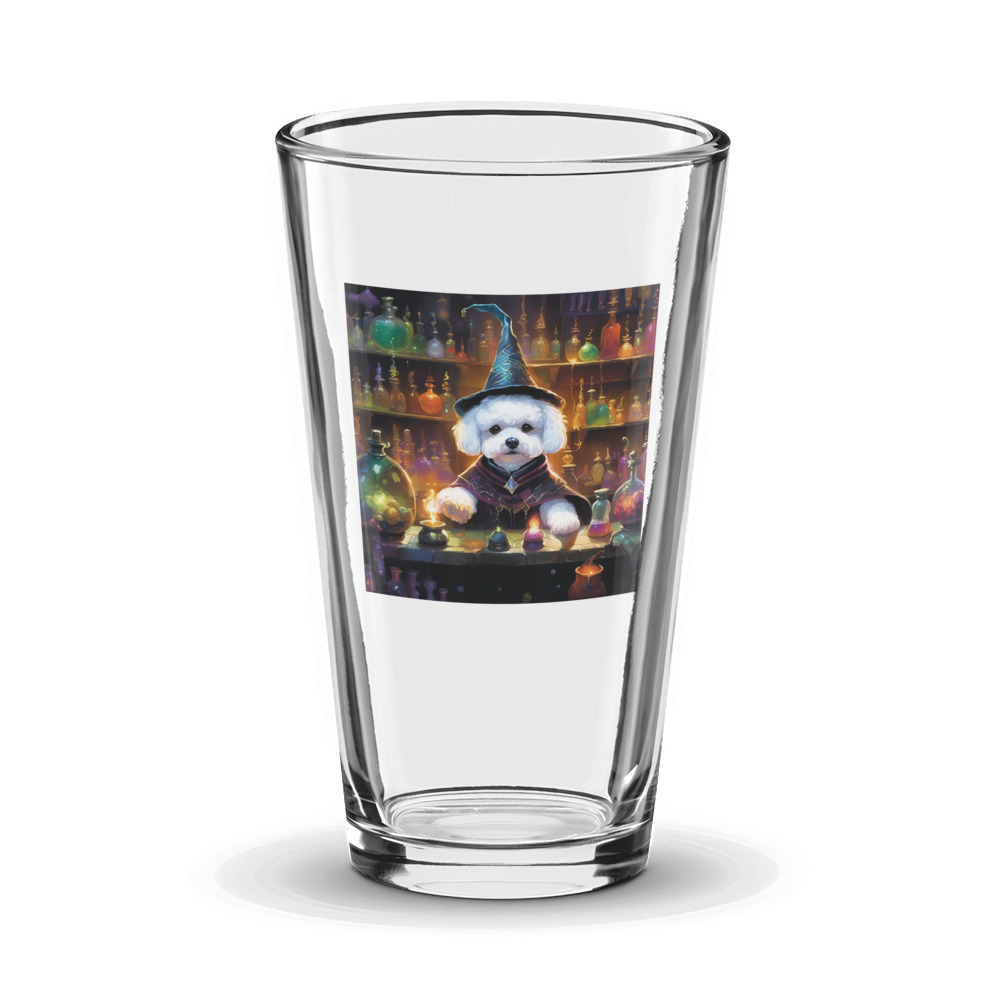 PugMug Custom Bichons Frise Glass Tumbler
