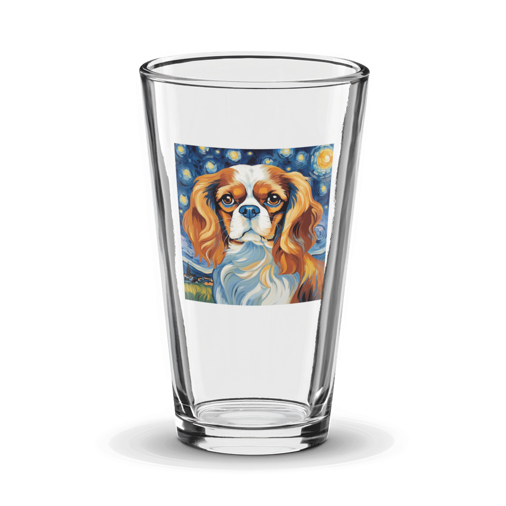 PugMug Custom Cavalier King Charles Spaniel Glass Tumbler