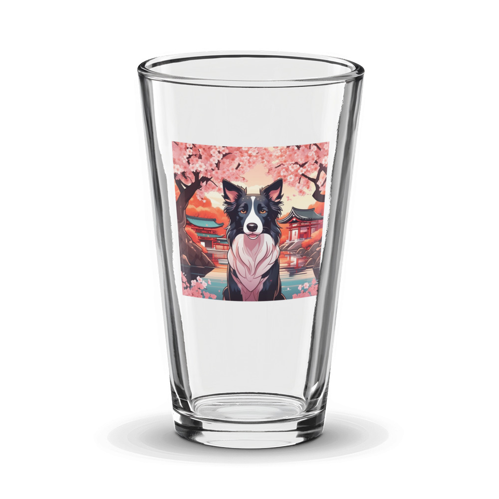 PugMug Custom Border Collie Glass Tumbler