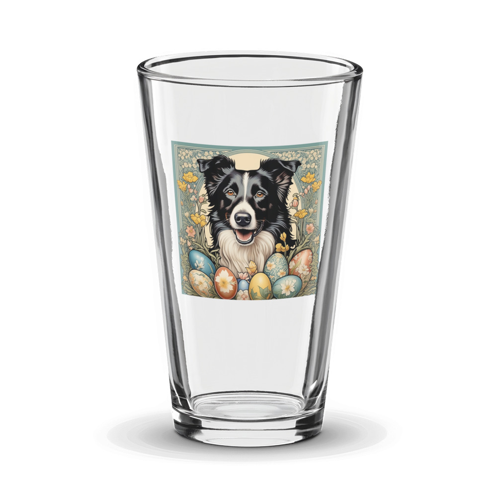PugMug Custom Border Collie Glass Tumbler