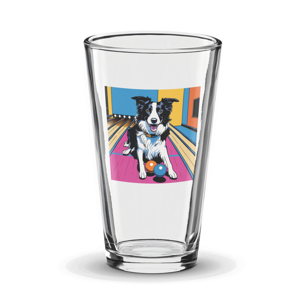 PugMug Custom Border Collie Glass Tumbler