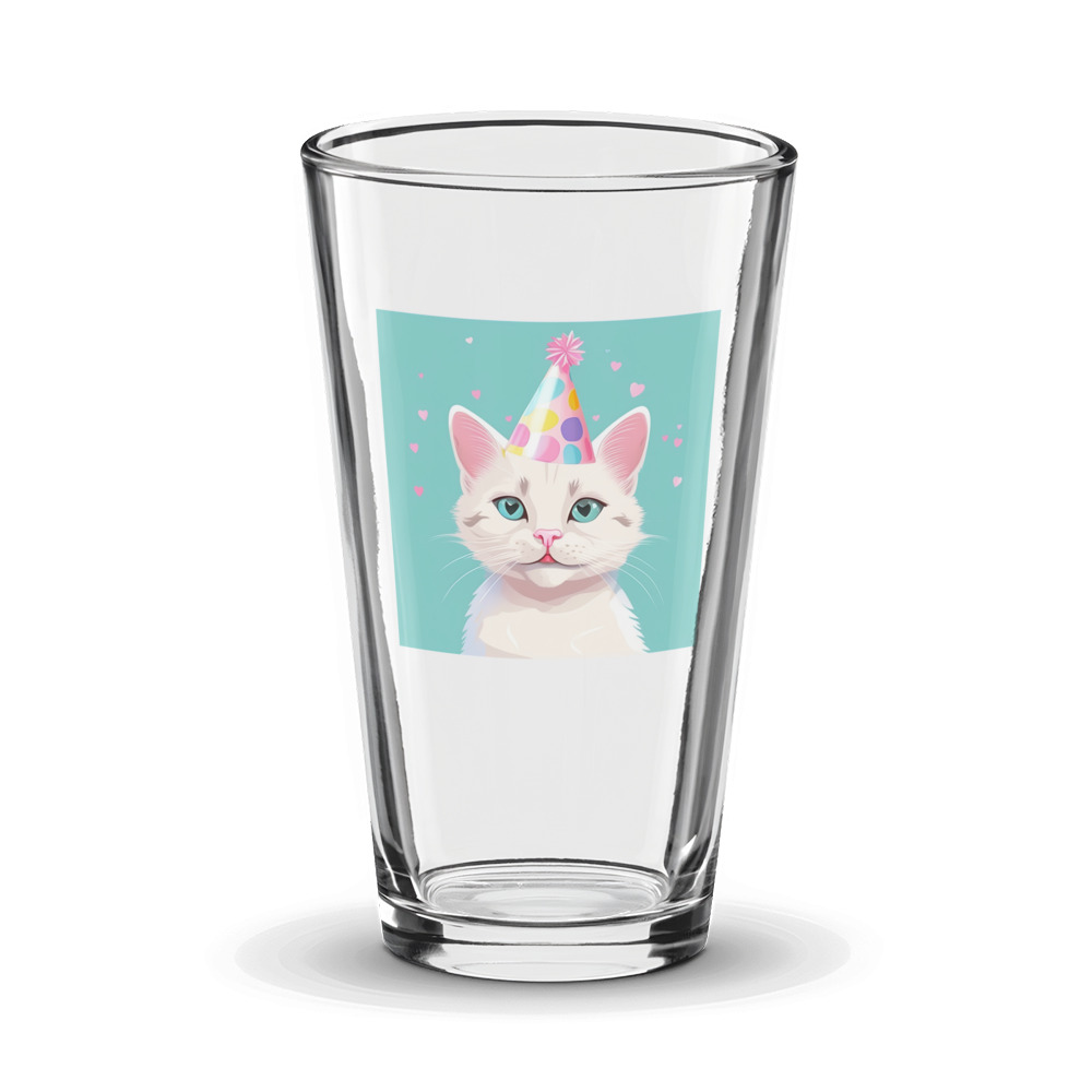 PugMug Custom White Exotic Cat Glass Tumbler