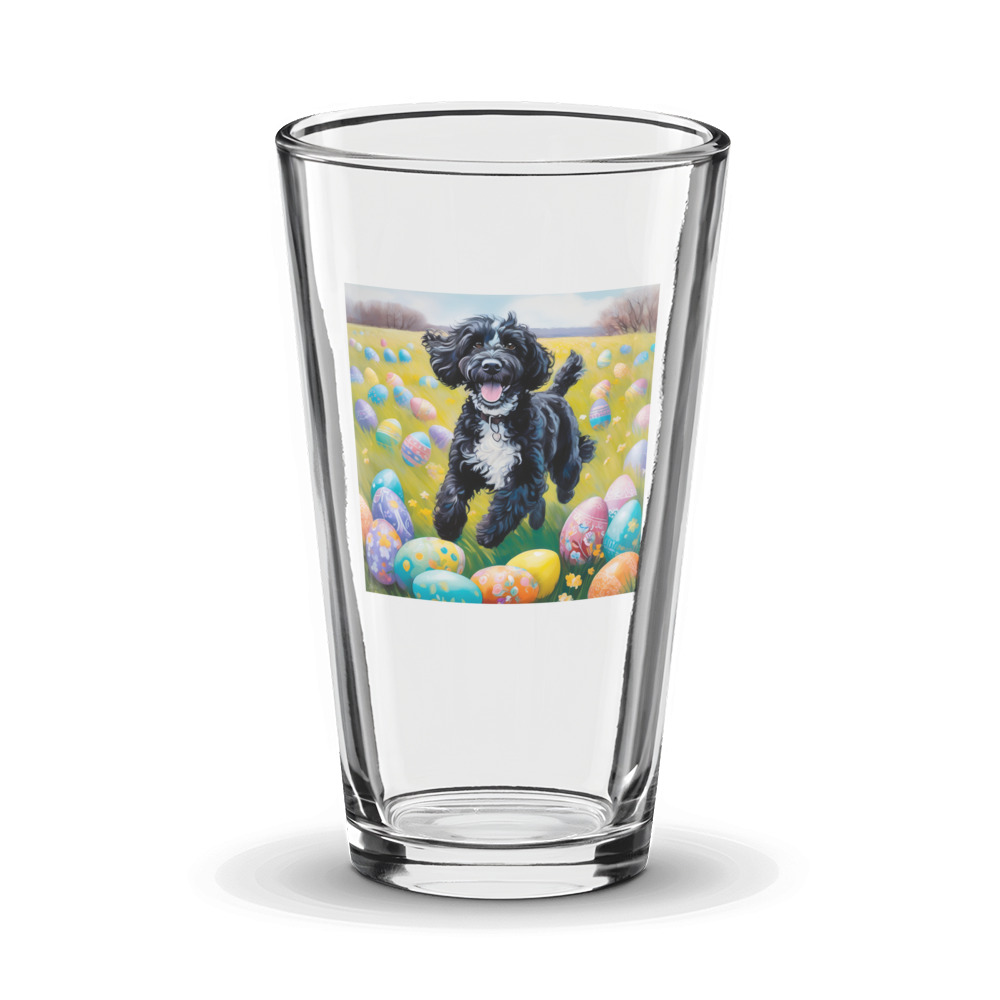 PugMug Custom Portuguese Water Dog Glass Tumbler