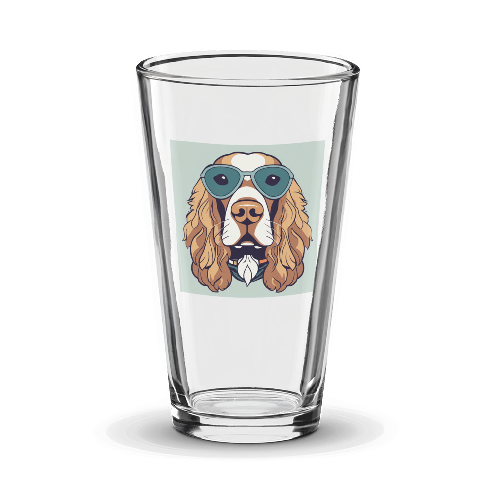 PugMug Custom English Cocker Spaniel Glass Tumbler