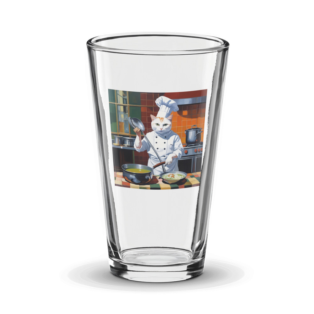 PugMug Custom White Companion Cat Glass Tumbler