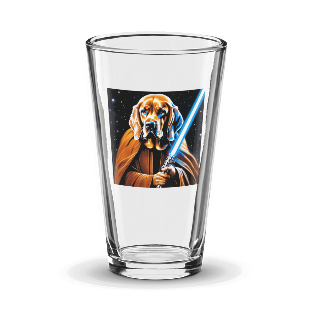 PugMug Custom Bloodhound Glass Tumbler
