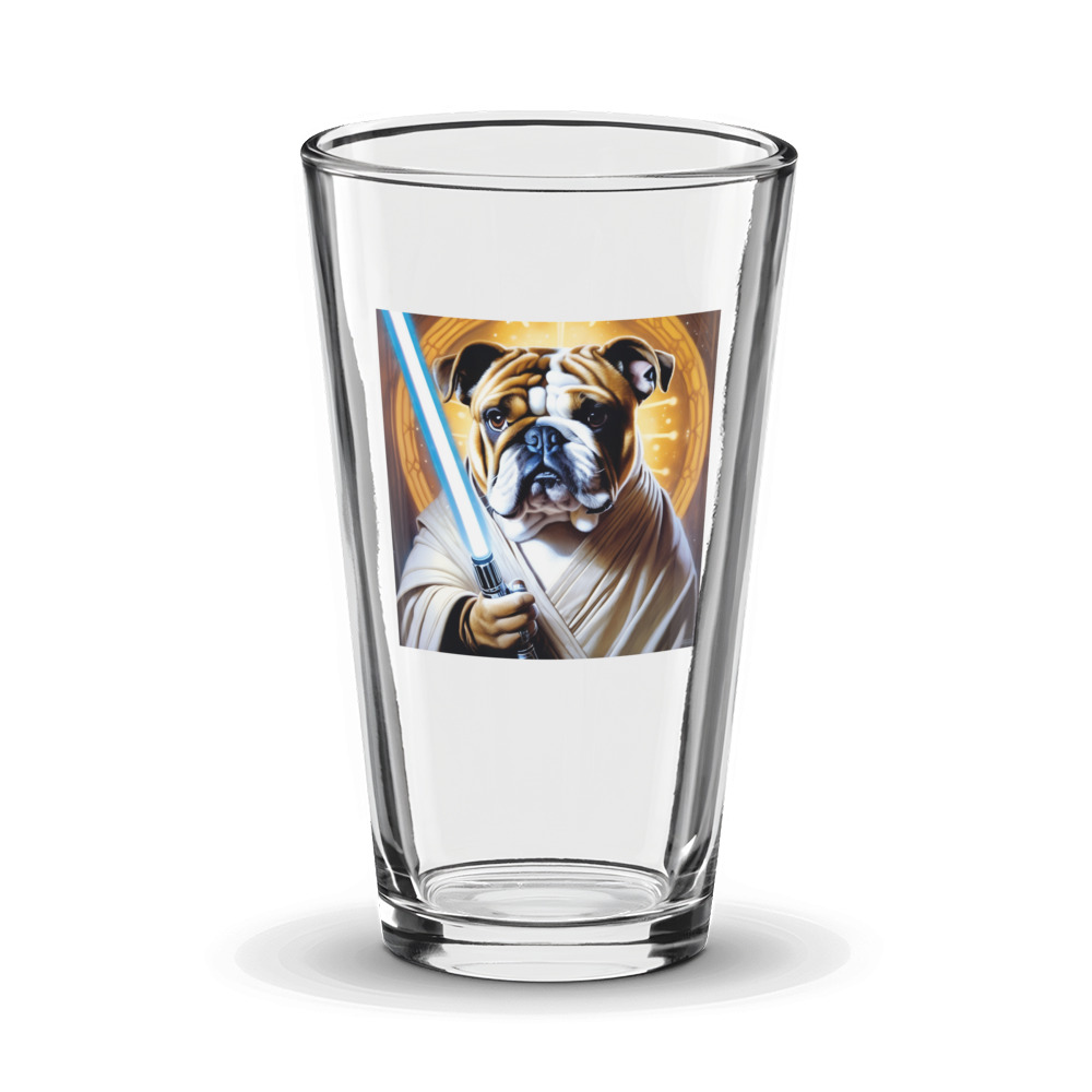 PugMug Custom Bulldog Glass Tumbler
