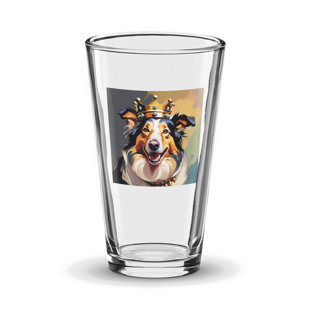 PugMug Custom Collie Glass Tumbler