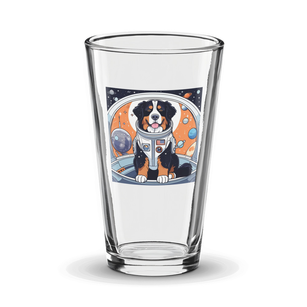 PugMug Custom Bernese Mountain Dog Glass Tumbler