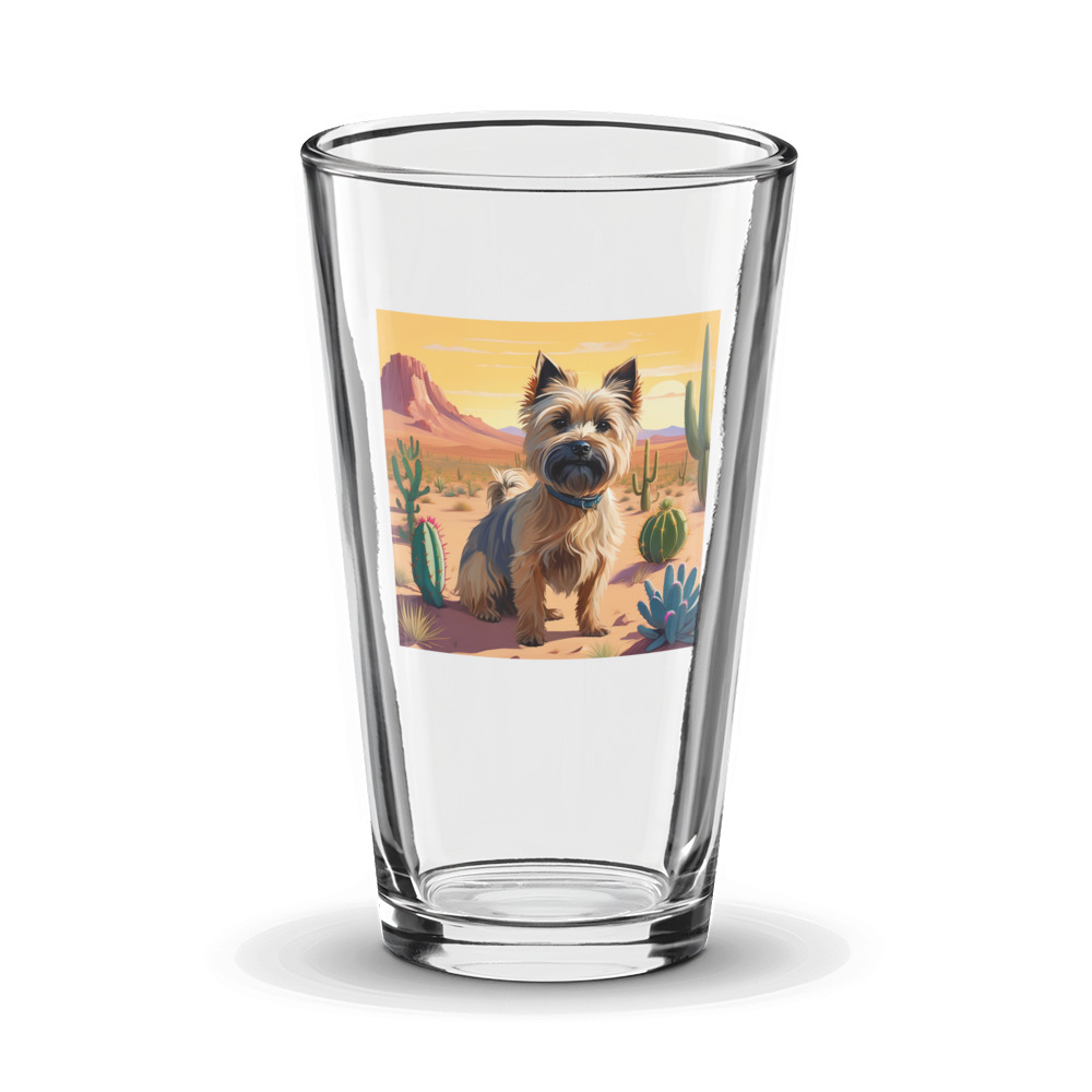 PugMug Custom Cairn Terrier Glass Tumbler