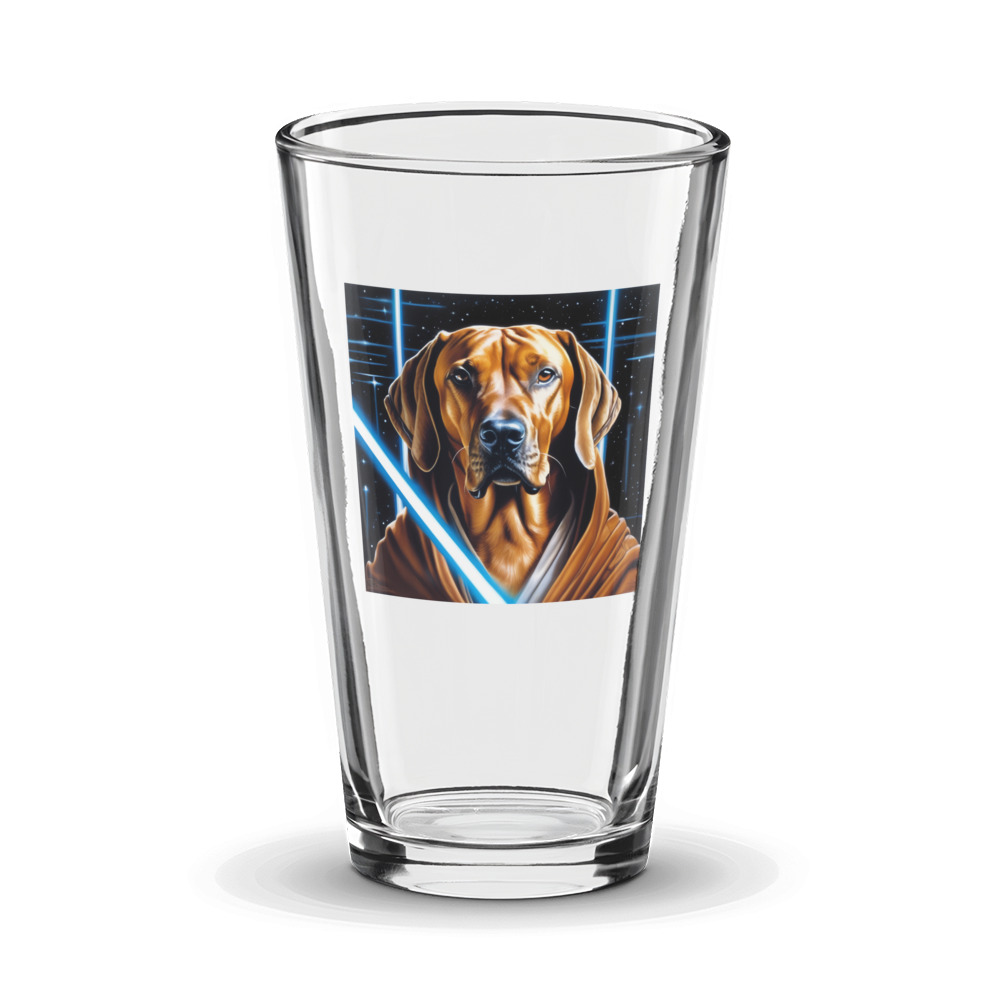 PugMug Custom Rhodesian Ridgeback Glass Tumbler