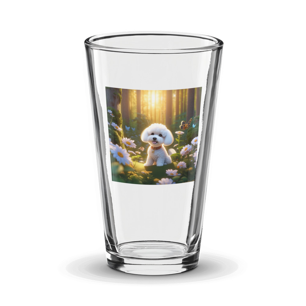 PugMug Custom Bichons Frise Glass Tumbler