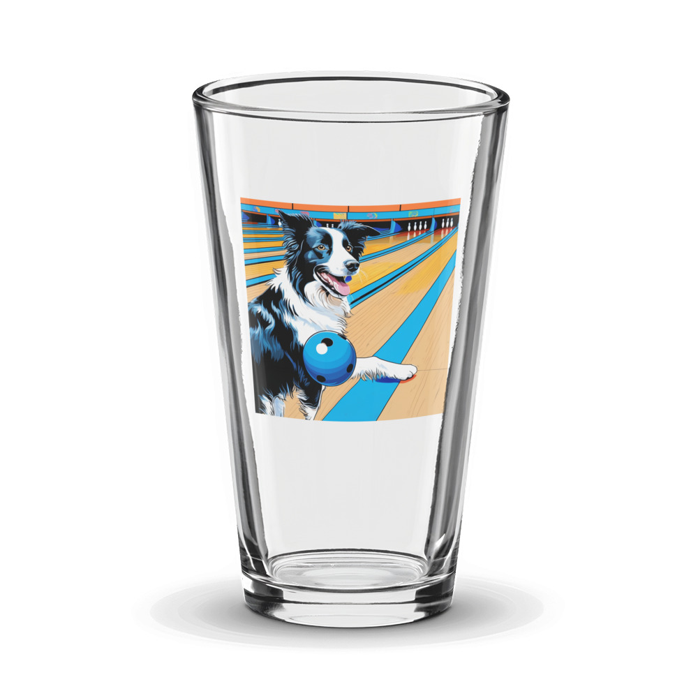 PugMug Custom Border Collie Glass Tumbler