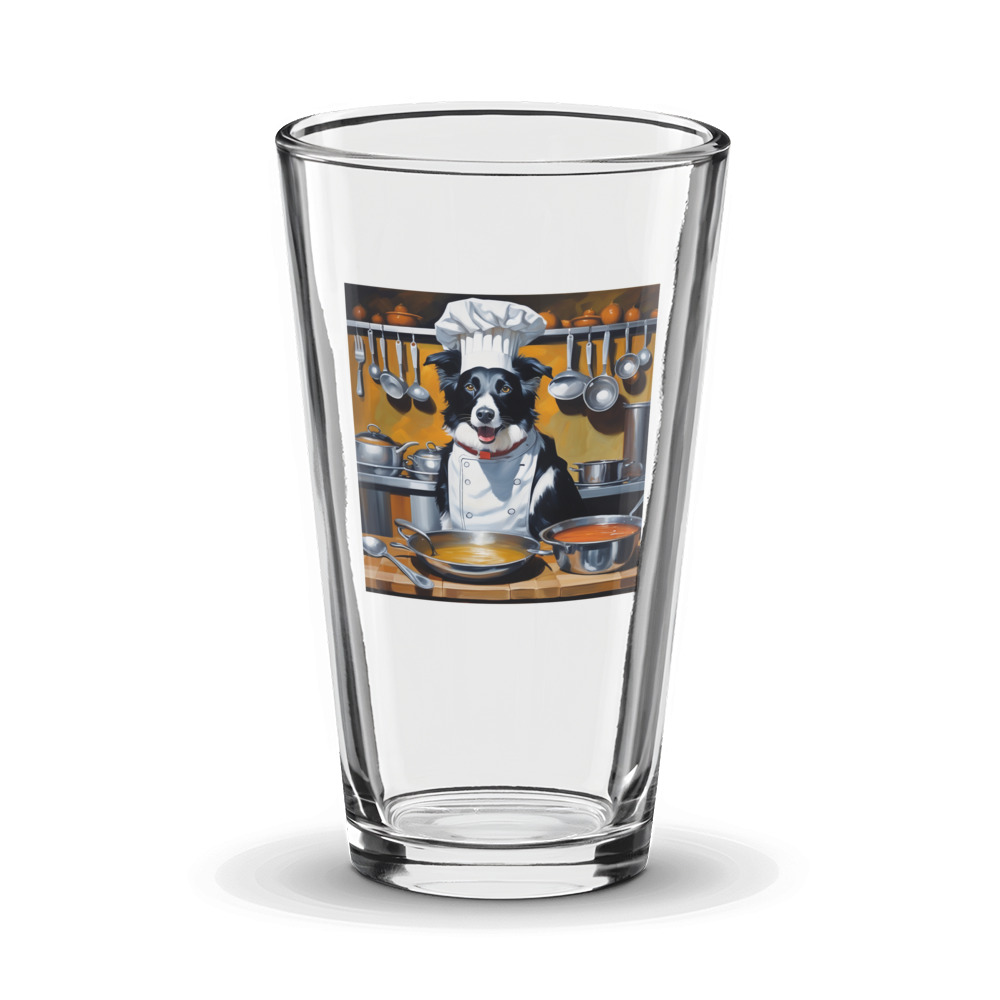 PugMug Custom Border Collie Glass Tumbler