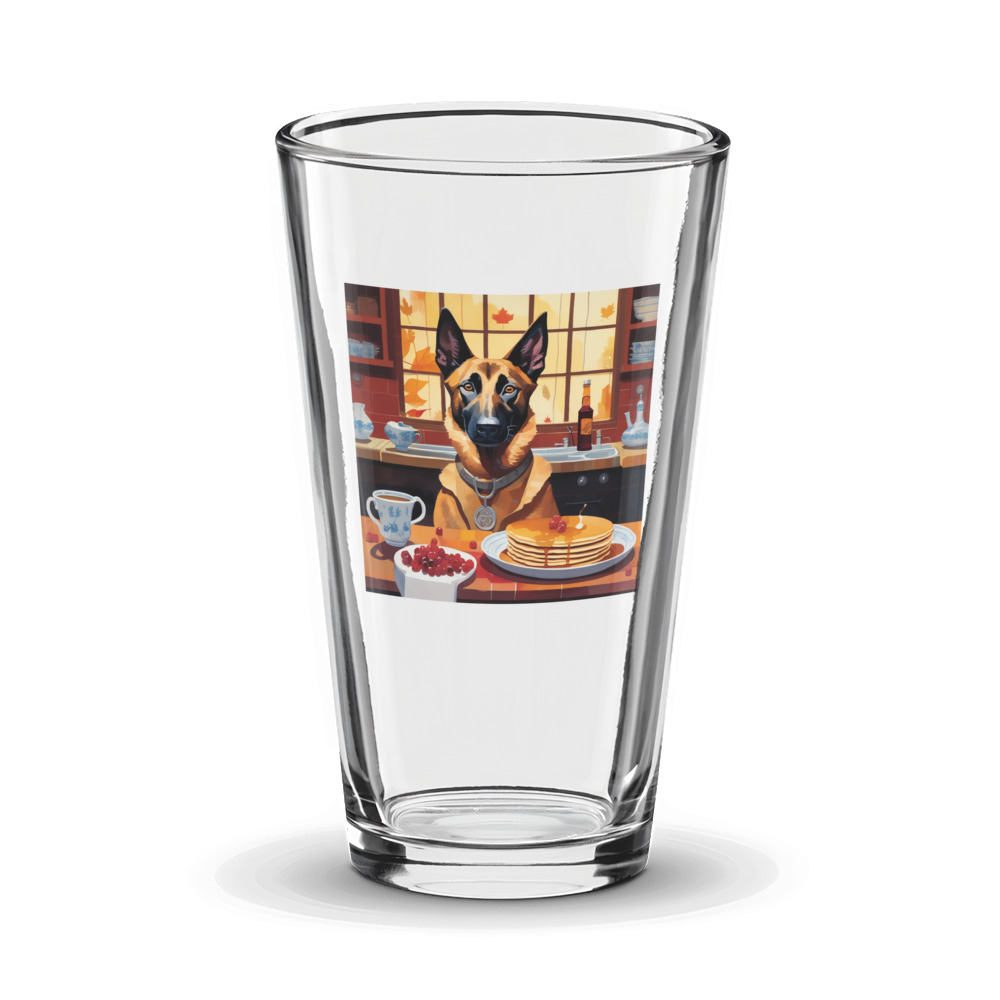 PugMug Custom Belgian Malinois Glass Tumbler