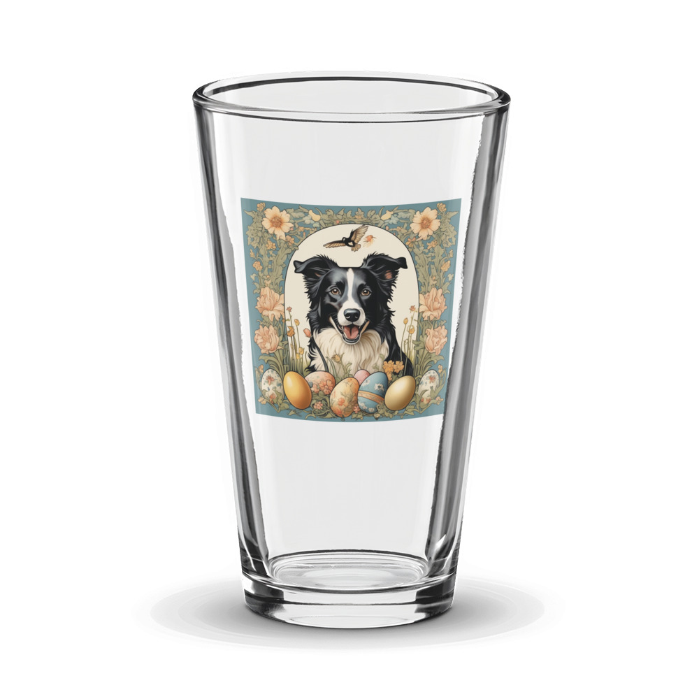 PugMug Custom Border Collie Glass Tumbler