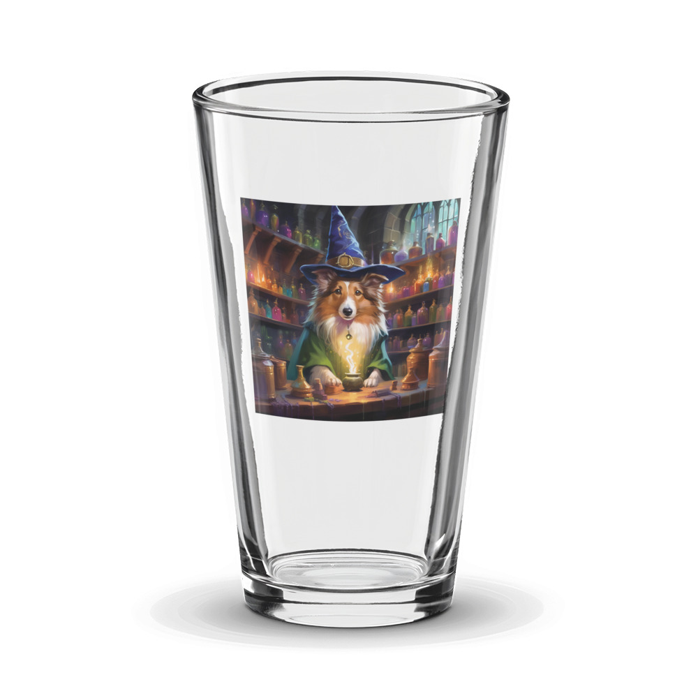 PugMug Custom Shetland Sheepdog Glass Tumbler
