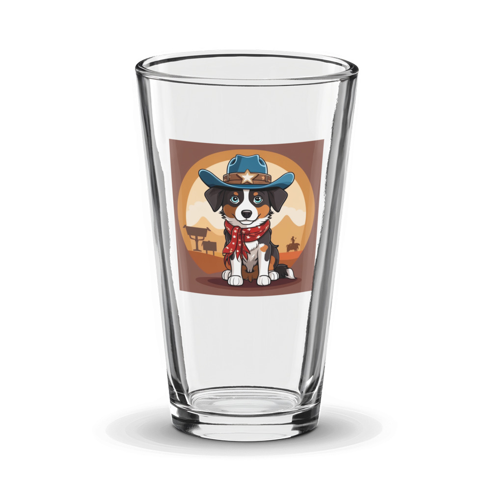 PugMug Custom Miniature American Shepherd Glass Tumbler