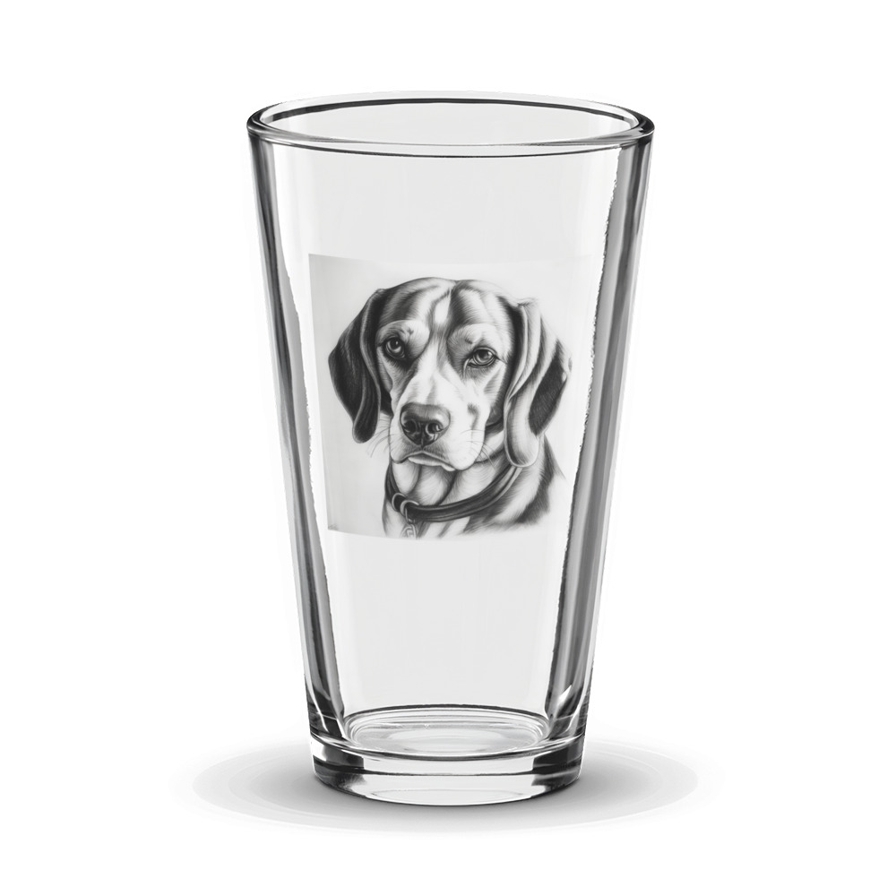PugMug Custom Beagle Glass Tumbler