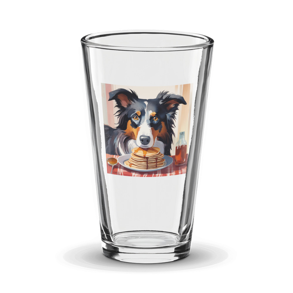 PugMug Custom Border Collie Glass Tumbler