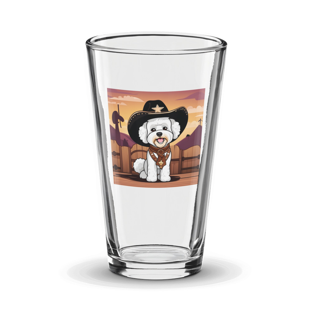 PugMug Custom Bichons Frise Glass Tumbler