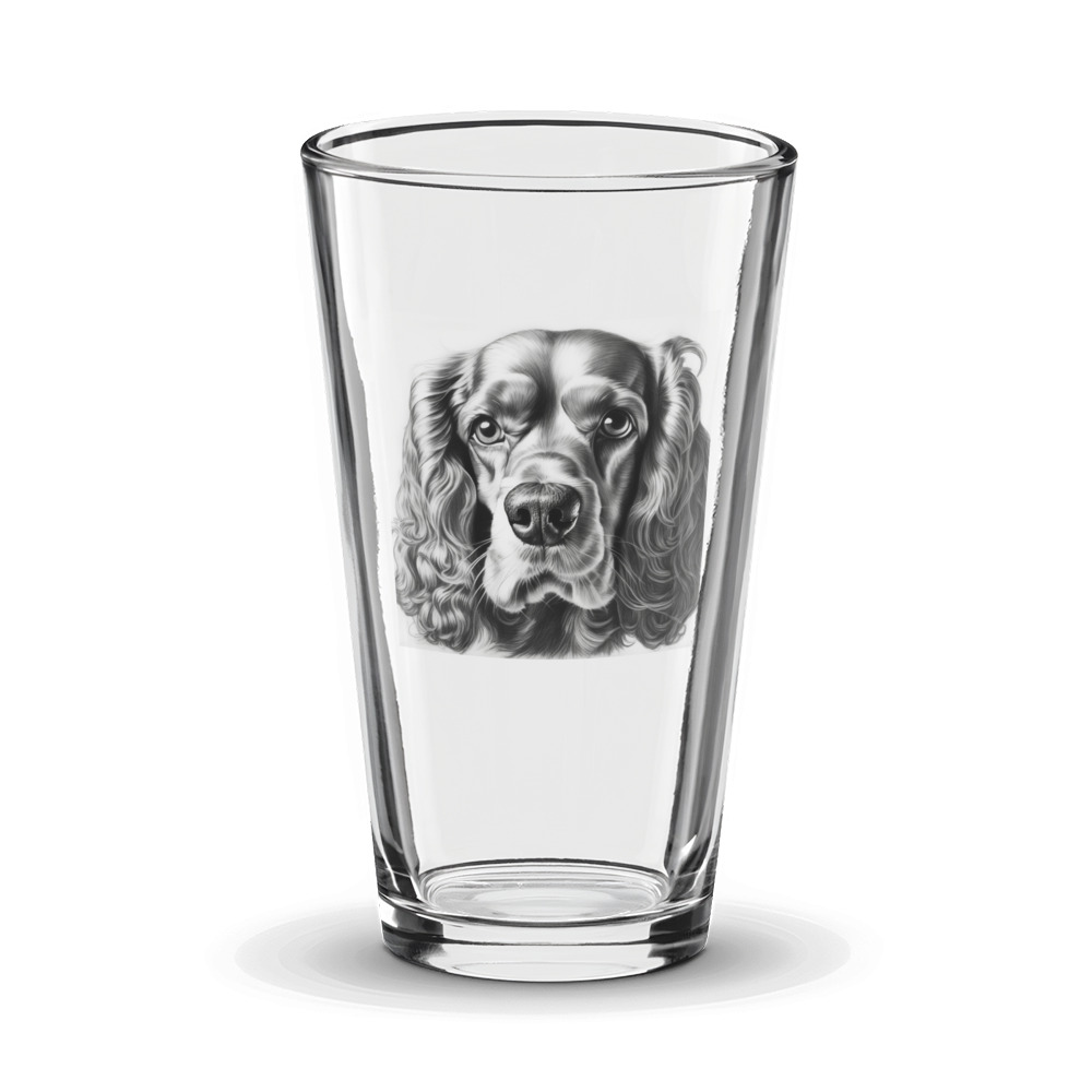 PugMug Custom Cocker Spaniel Glass Tumbler
