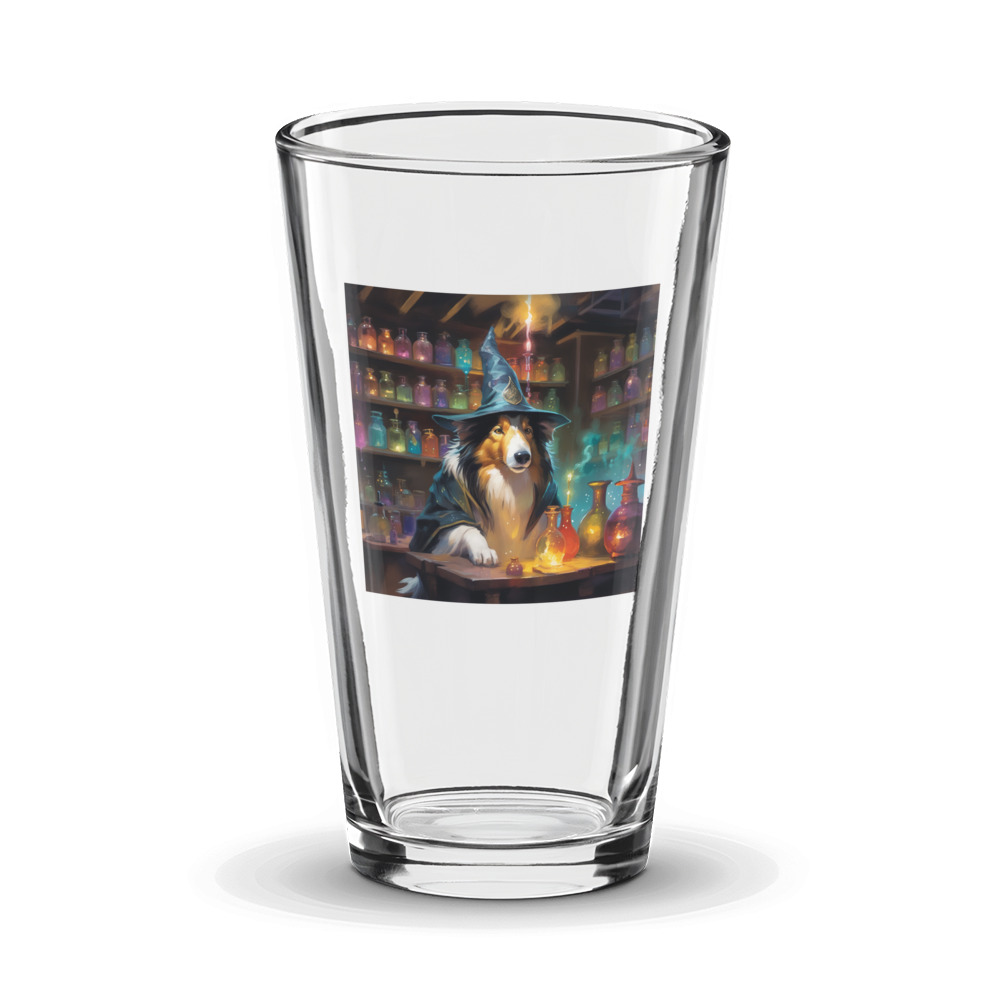 PugMug Custom Collie Glass Tumbler