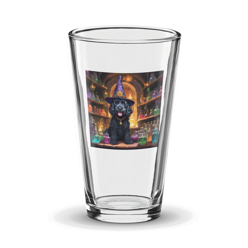 PugMug Custom Portuguese Water Dog Glass Tumbler