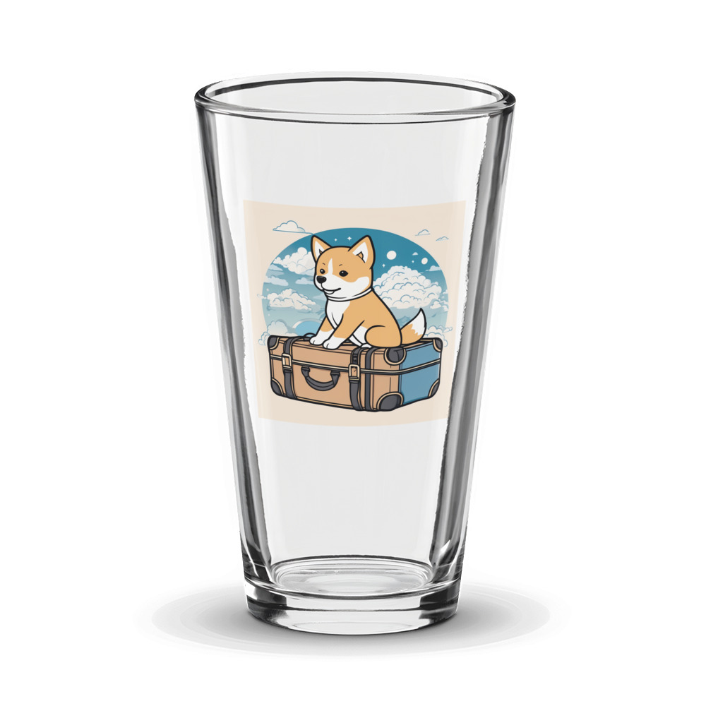 PugMug Custom Shiba Inu Glass Tumbler
