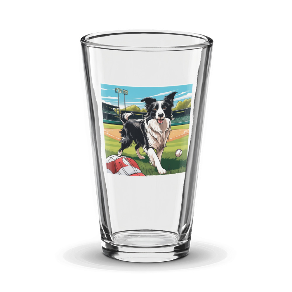 PugMug Custom Border Collie Glass Tumbler
