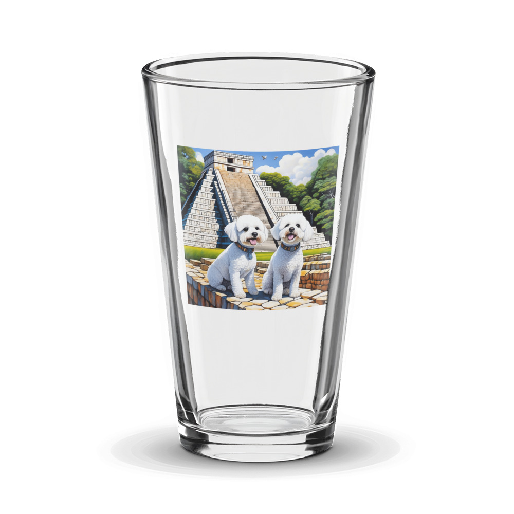 PugMug Custom Bichons Frise Glass Tumbler