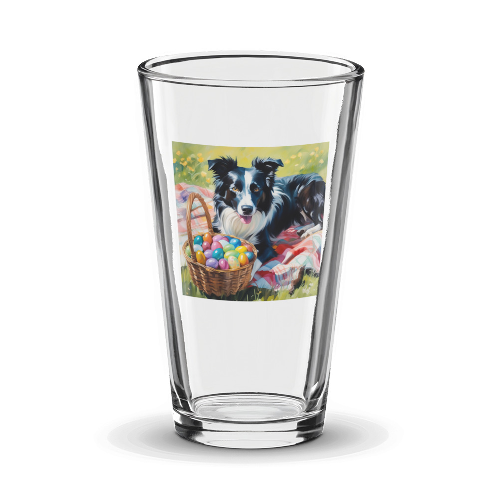 PugMug Custom Border Collie Glass Tumbler