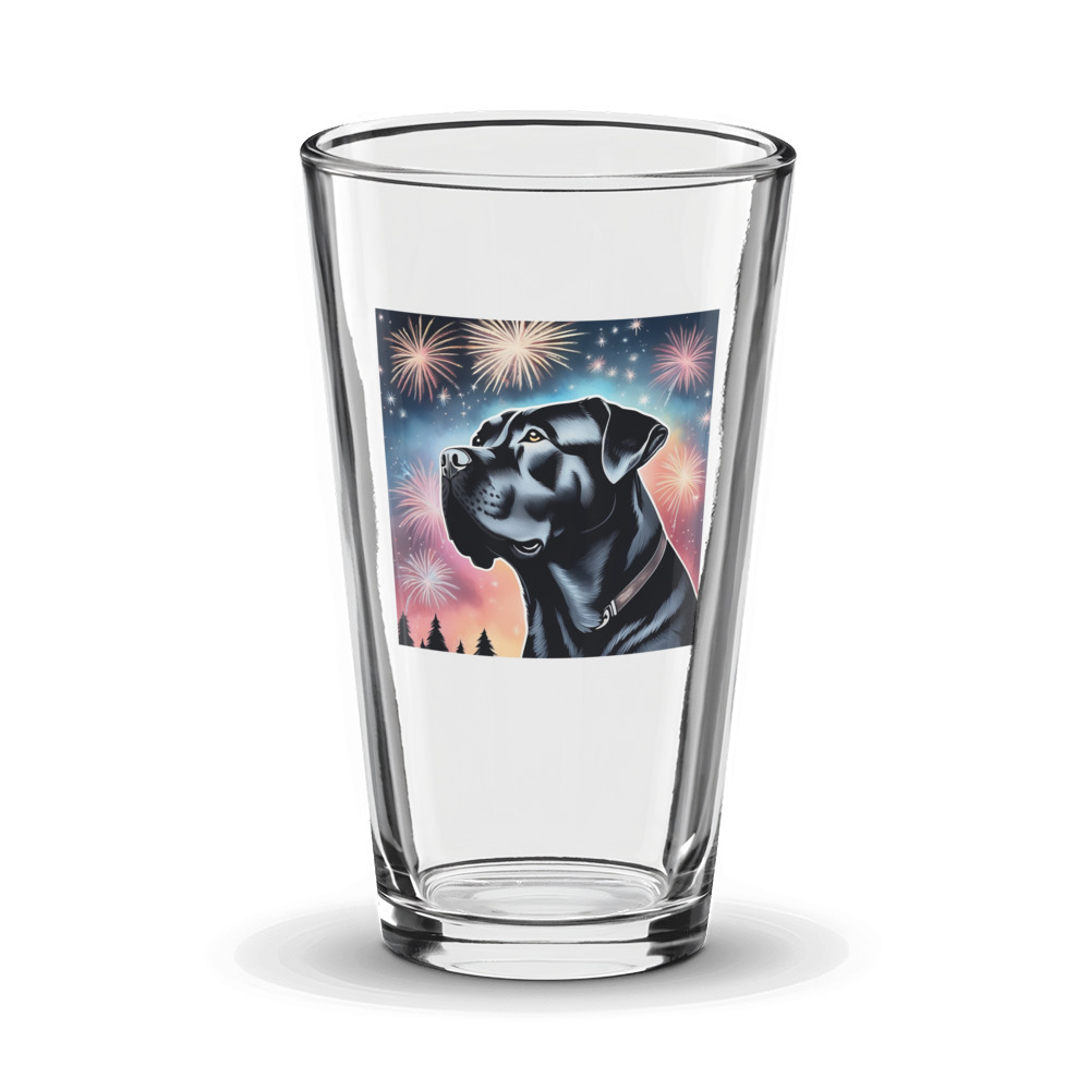 PugMug Custom Cane Corso Glass Tumbler